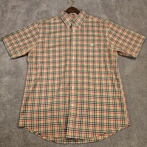 Orvis Sporting Traditions Men's‎ L Short Sleeve Plaid Button Down Shirt